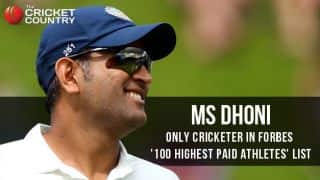 MS Dhoni only Indian and cricketer to feature in Forbes' list of top 100 highest paid athletes